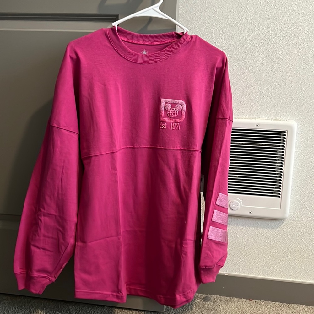 Walt Disney World Pink Ombré Glitter Spirit Jersey | NWT | XS